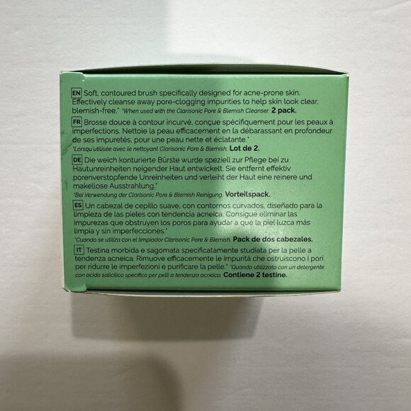 2 PACK Clarisonic Acne Cleansing Brush Head Replacements (2 EACH) NIB SEALED - Picture 13 of 13